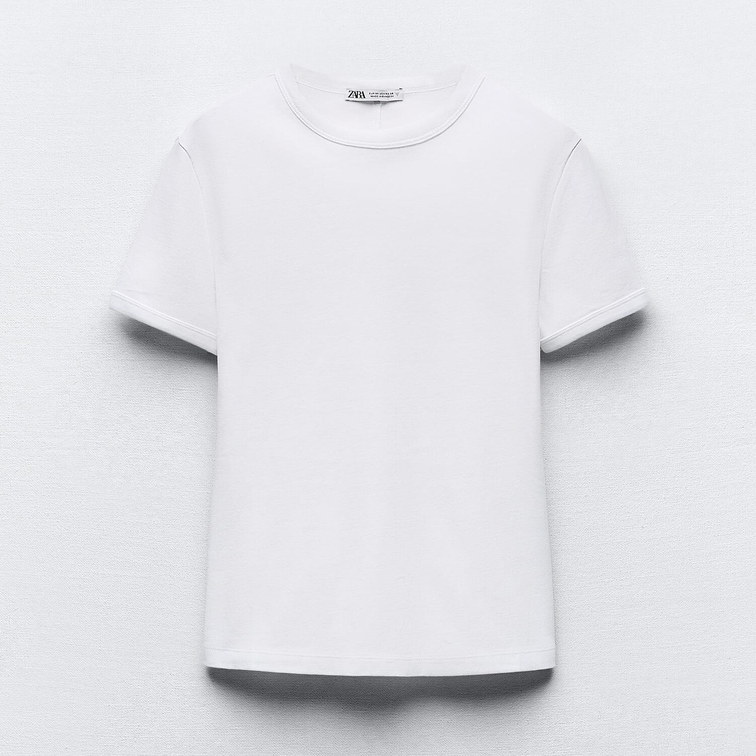 

Футболка Zara With Back Seam, белый