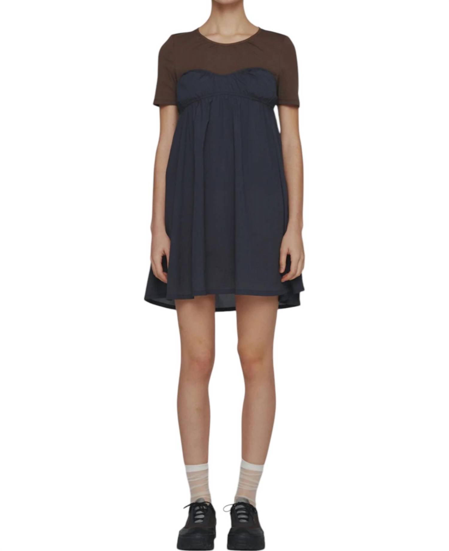

Корсетное мини-платье цвета древесного угля Shop Amomento, цвет charcoal