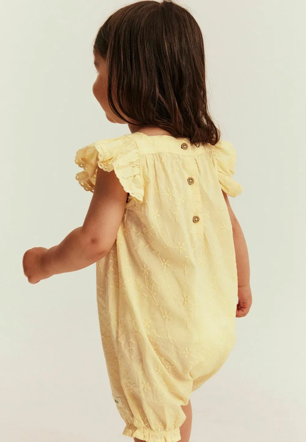 Вышитый тканый комбинезон унисекс Newbie, Yellow — фото 3