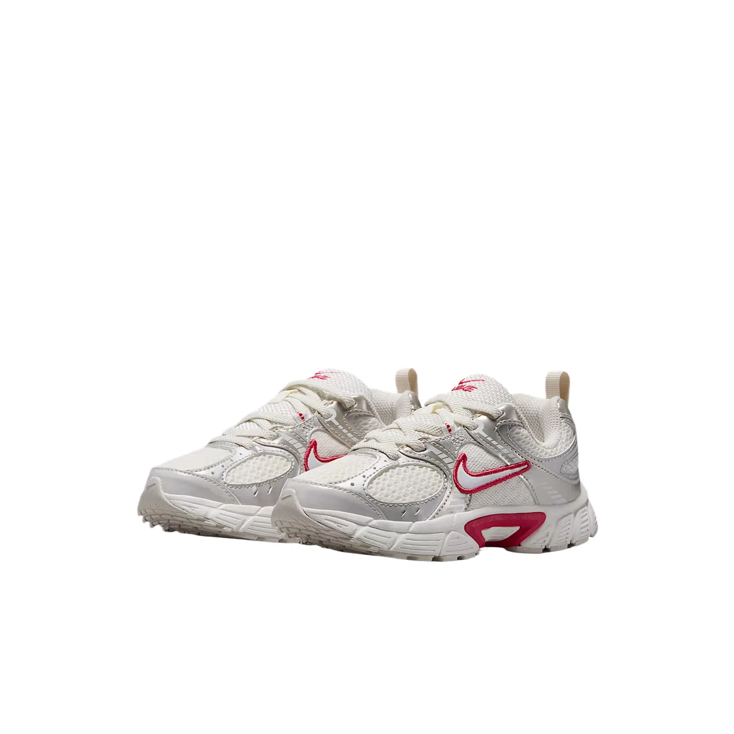 Детские кроссовки для бега с дышащим верхом Nike, Sail White/Tropical Pink/Phantom White/White — фото 3
