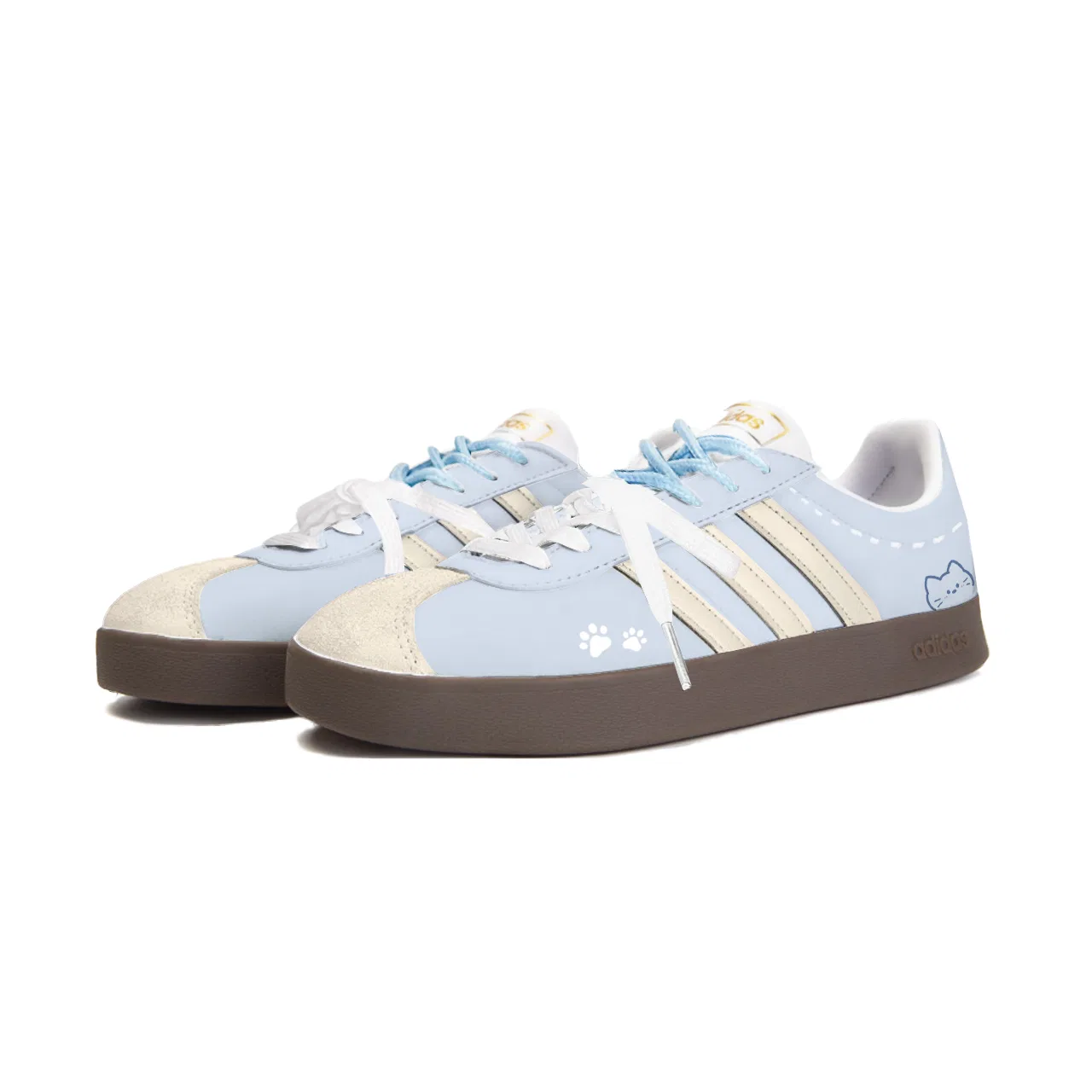 Детские скейтборд-кроссовки с принтом Adidas, Yellow Blue — фото 4