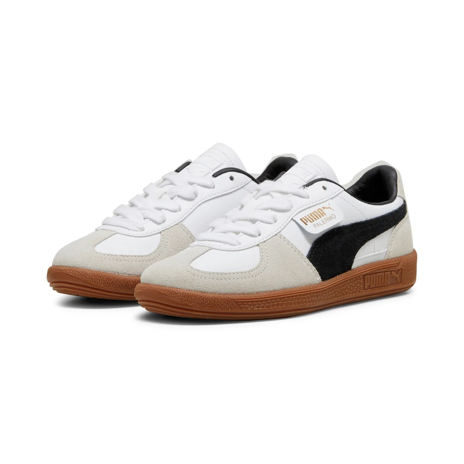 Детские кроссовки с Т-образным носком Palermo PUMA, White/Vapor Gray