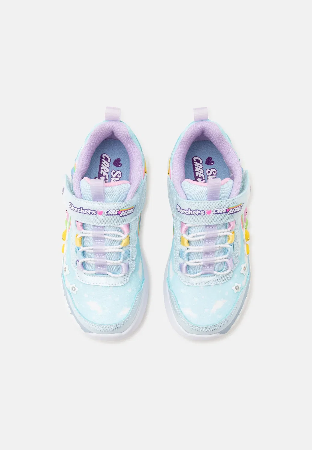 Care Bears Hugs n Snugs - кроссовки Skechers, Blue/Multi-Coloured — фото 4