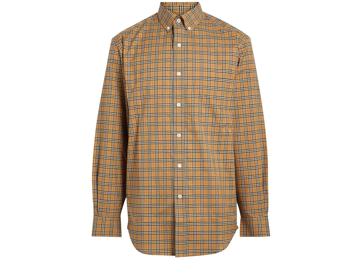 Мужская рубашка в клетку Burberry Shirt, Archive Beige