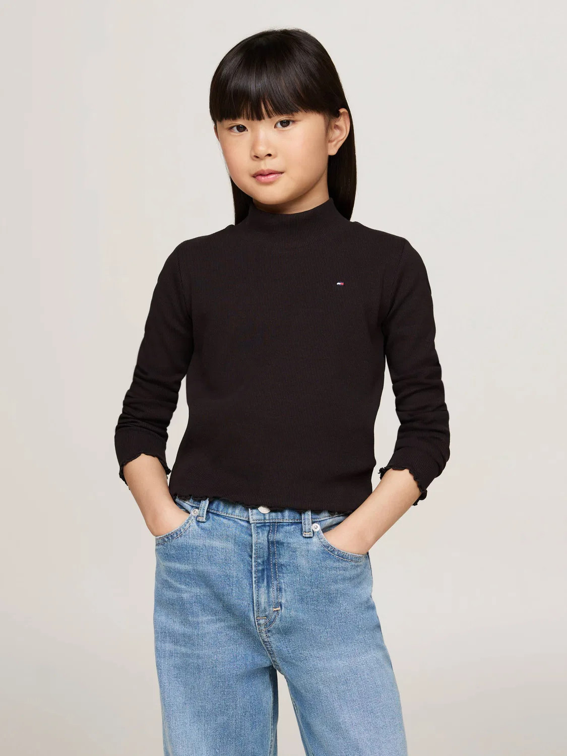 Блузка с длинным рукавом Tommy Hilfiger, черный