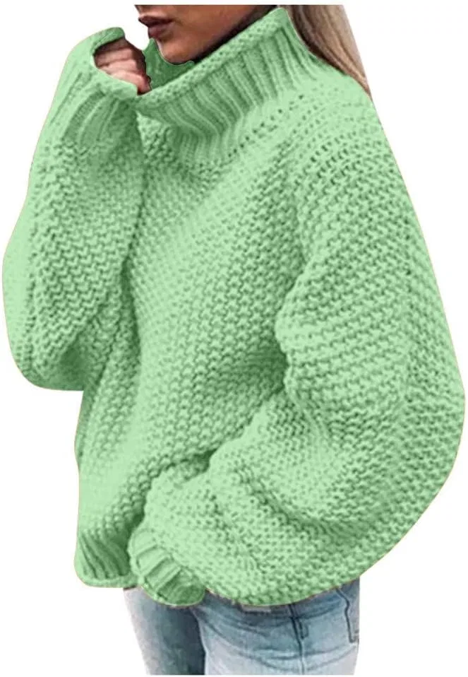 Женский свитшот оверсайз с длинным рукавом, B15- Green