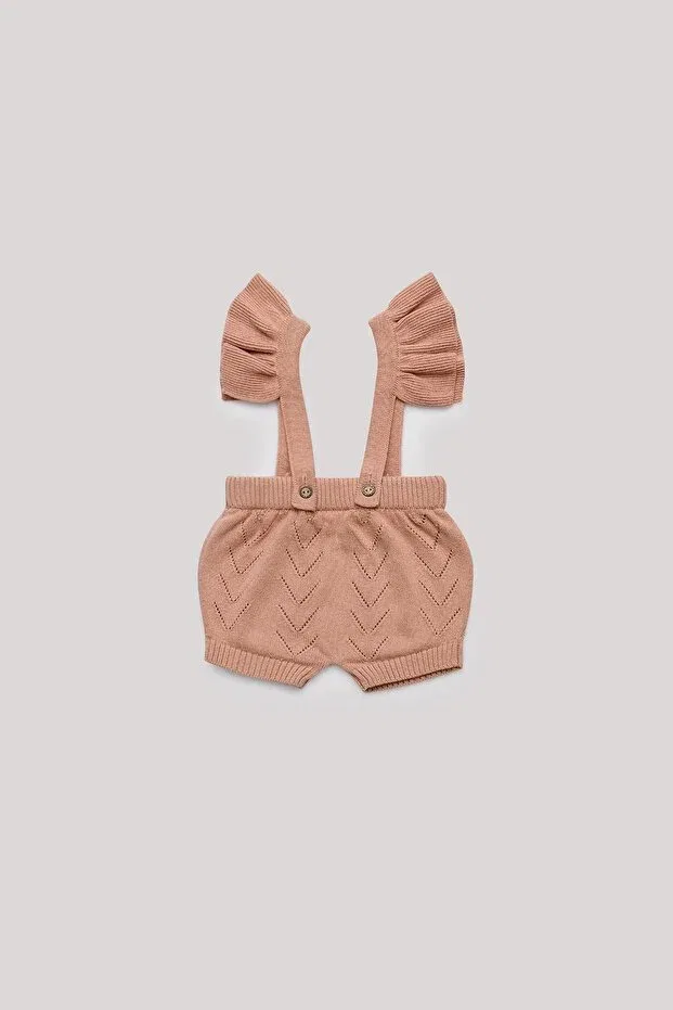 Детский комбинезон для девочек хлопковый Layette, Pink — фото 2