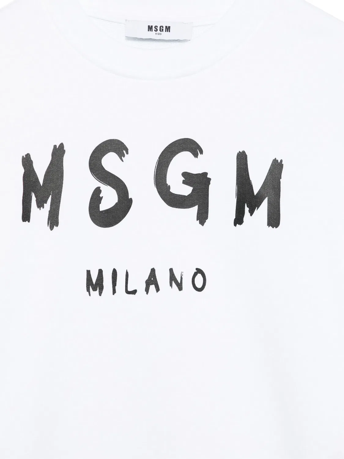 MSGM Худи из 100% хлопка белого цвета — фото 2
