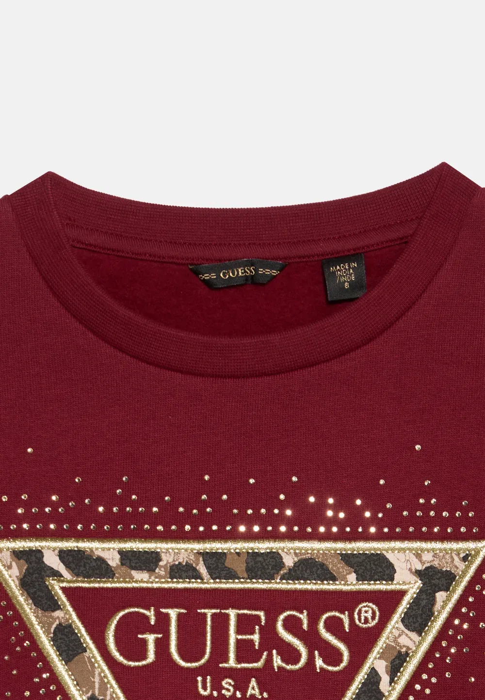 Свободная спортивная толстовка Guess, Beet Juice Red — фото 4