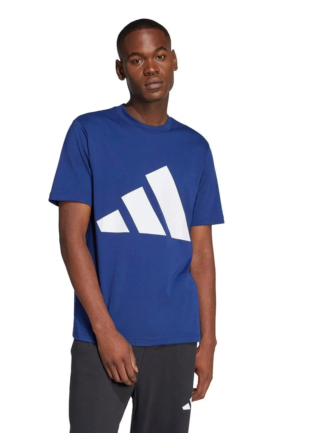 Футболка с принтом Essentials big logo Adidas, темно-синий