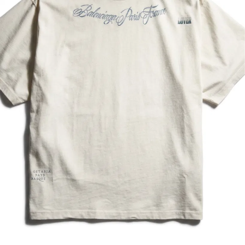 Женская футболка с круглым вырезом и прямым кроем Ivory Balenciaga, Ivory — фото 4