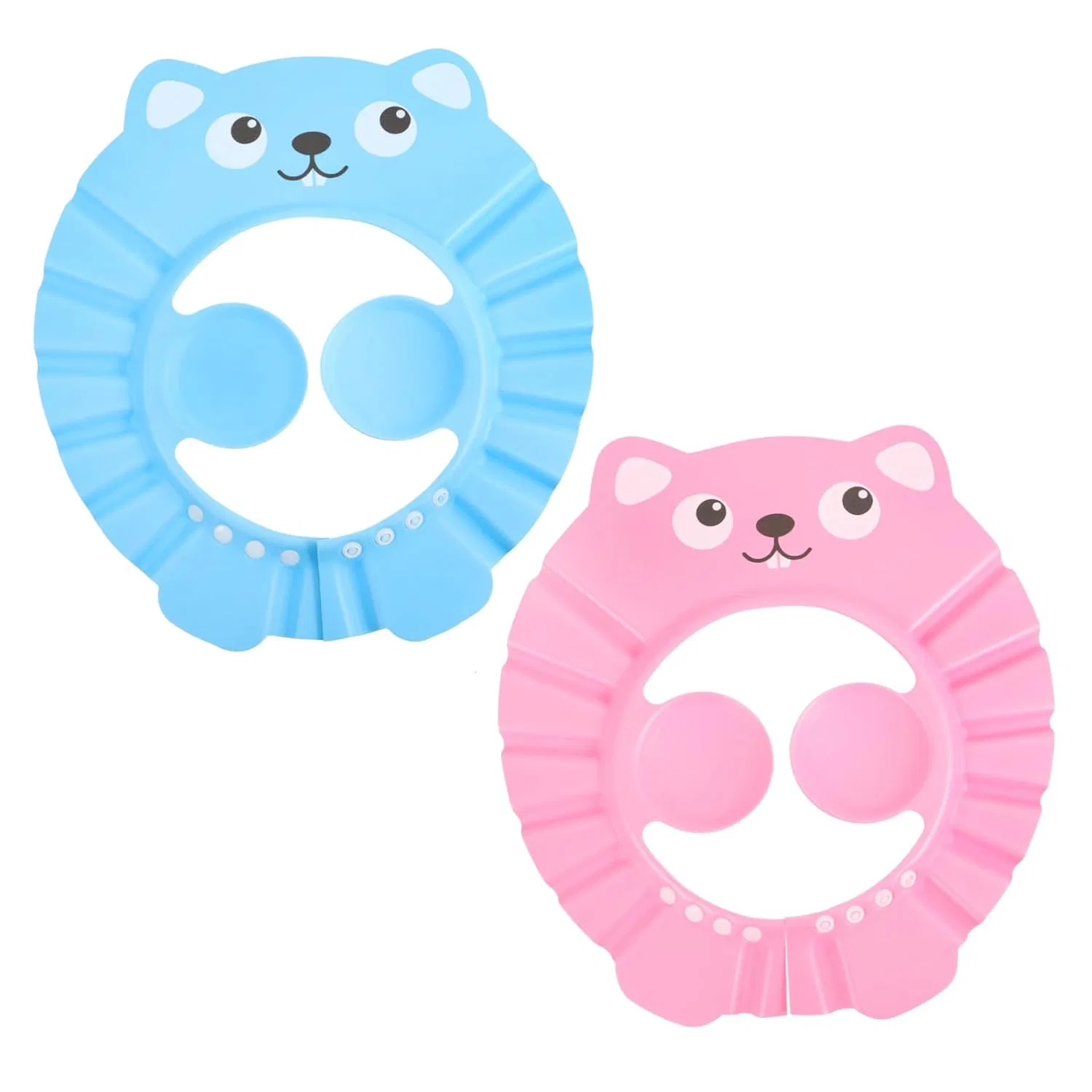 Детские шапочки для душа BESTonZON, набор 6 шт, 32x27x0.8 см, Sky Blue Pink