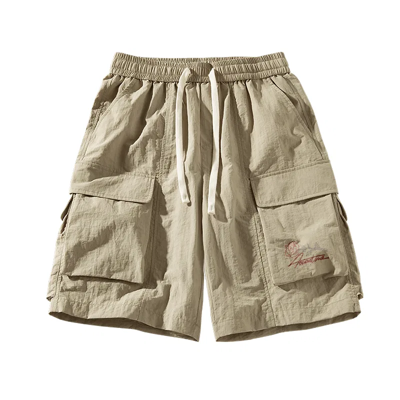 Детские шорты карго с принтом из коллекции Ice Silk Cooling MINISO, Khaki