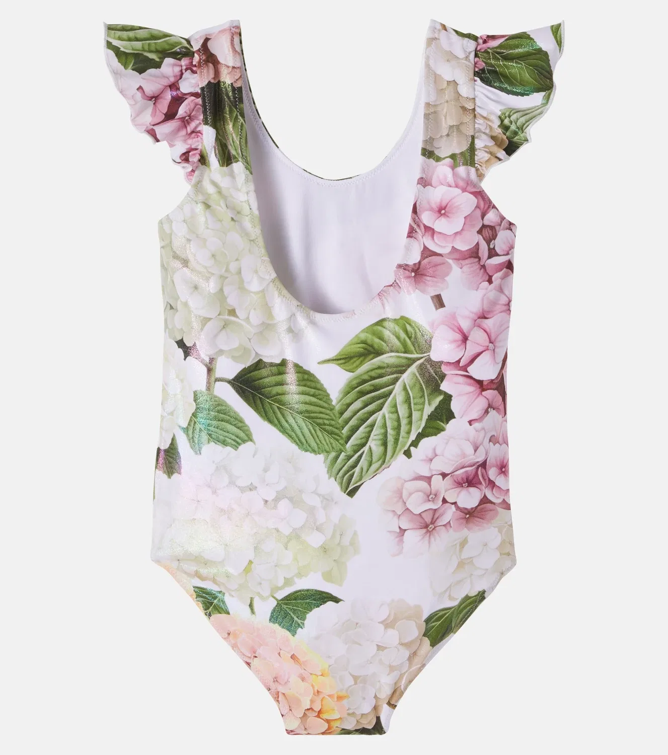 Раздельный купальник с цветочным принтом Dolce&Gabbana Kids, белый — фото 3