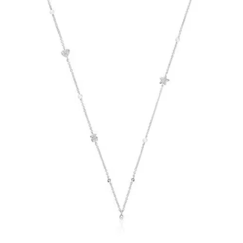 

Колье Tous Cultured Pearls And Motifs, белое золото/бриллианты