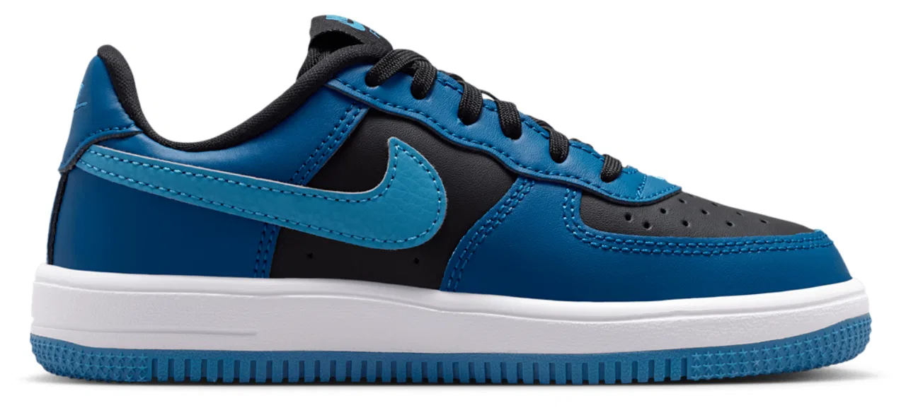 Кроссовки для мальчиков Nike Air Force 1 Low Lace, цвет Black/Dutch Blue/Court Blue