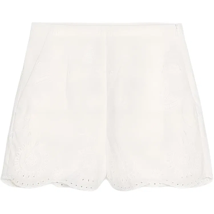 Женские шорты повседневные белые ZARA, White
