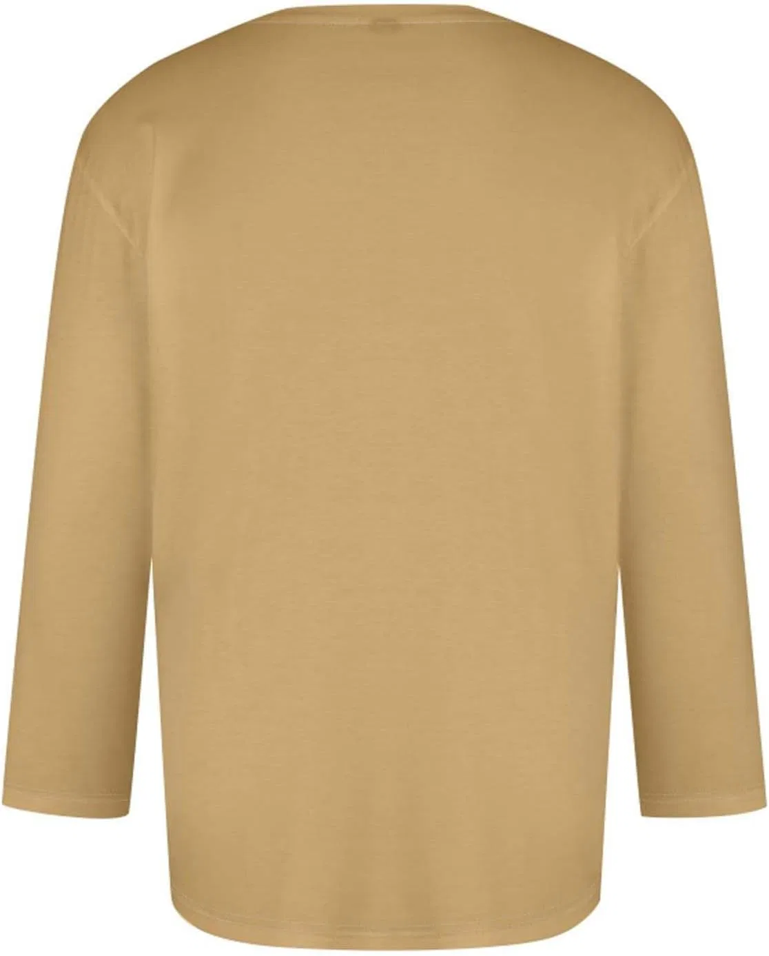 Мужская футболка с рукавом 3/4, Crew Neck, Хлопковая смесь, Khaki — фото 3