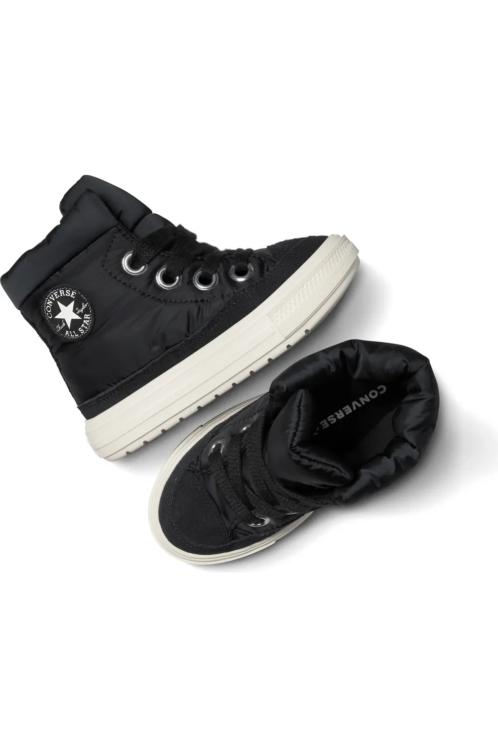 Детские кроссовки высокие на мягкой подошве Chuck Taylor All Star Elements Converse, Black/Egret/Black — фото 4