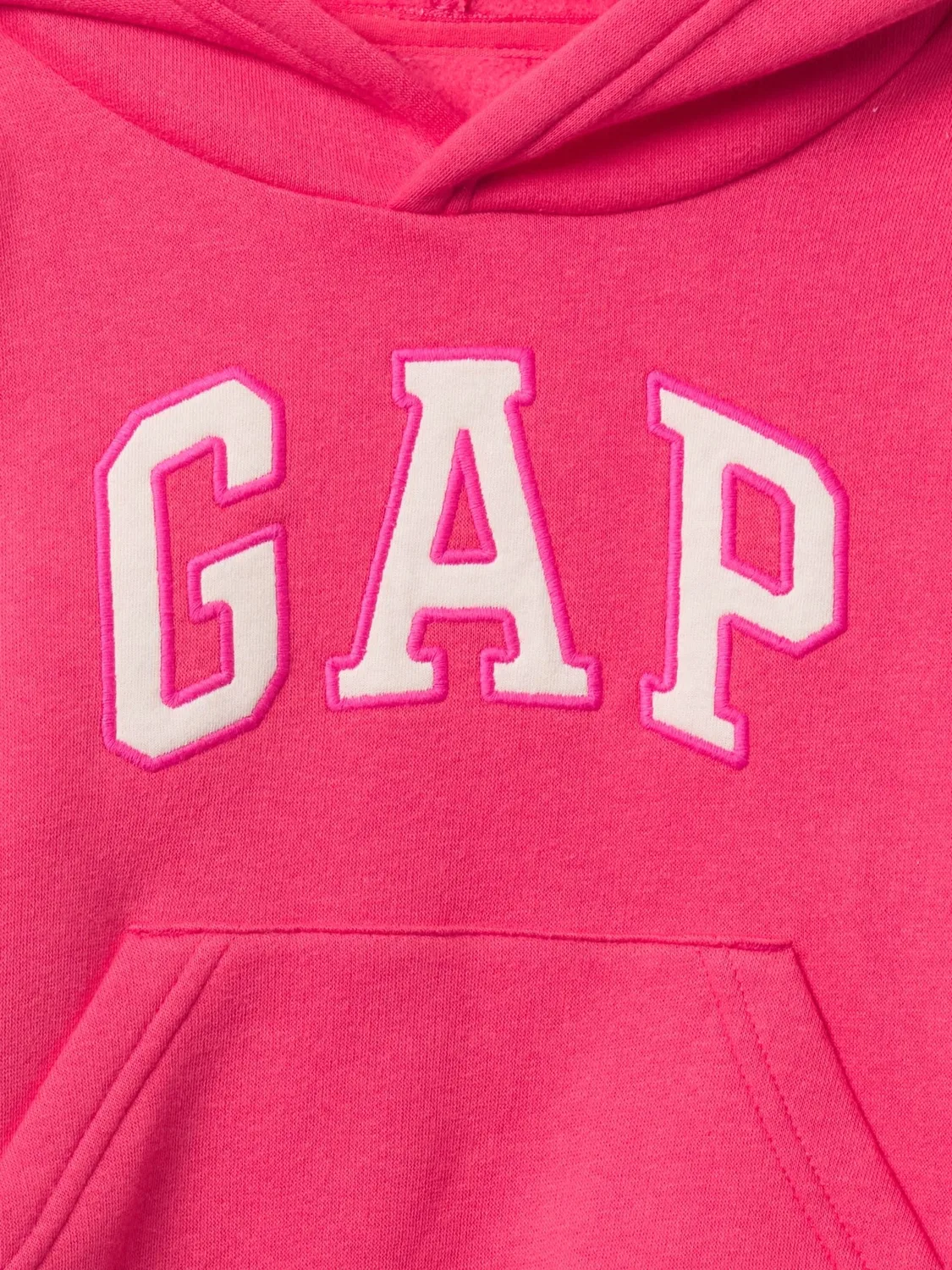 Худи с капюшоном свободного кроя Gap, розовый — фото 3