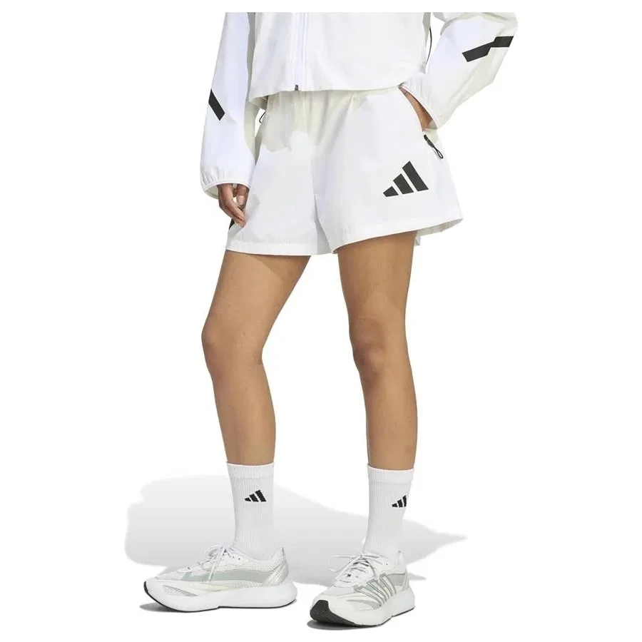 Шорты спортивные с принтом W Z.N.E. WV SH adidas, Белый — фото 2