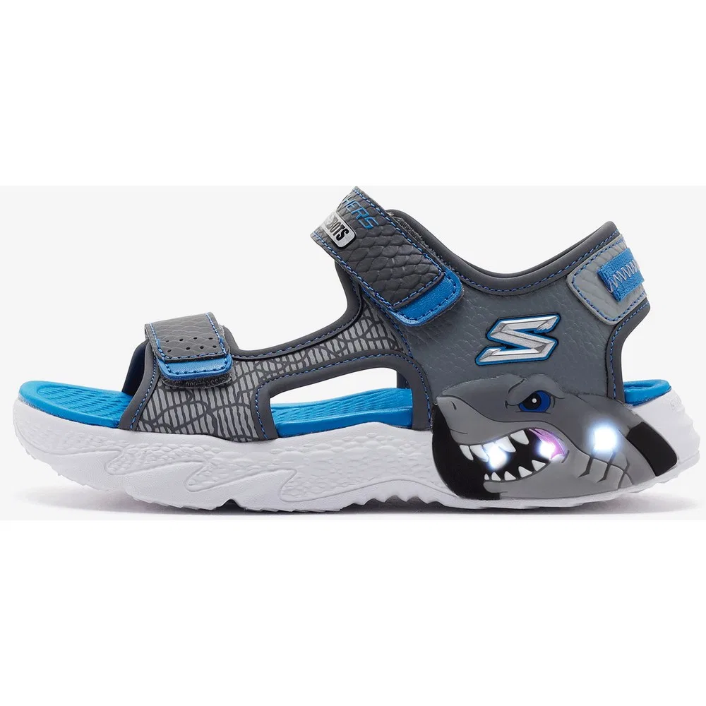 Детские сандалии для мальчиков с подсветкой на липучках Creature-Splash Skechers — фото 2