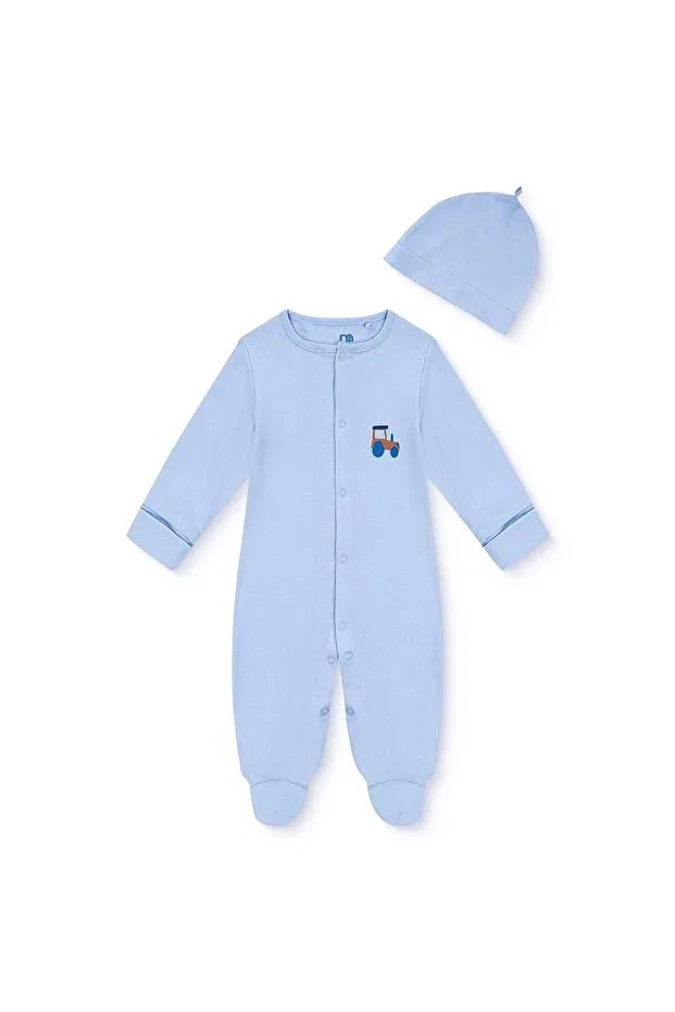 Детский комбинезон для мальчиков хлопковый Mothercare, Light Blue