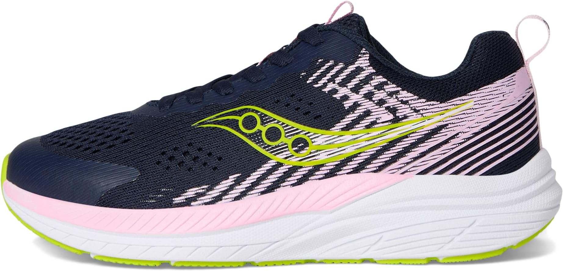 Кроссовки Saucony Kids Hurricane KDZ, цвет Navy/Pink — фото 4