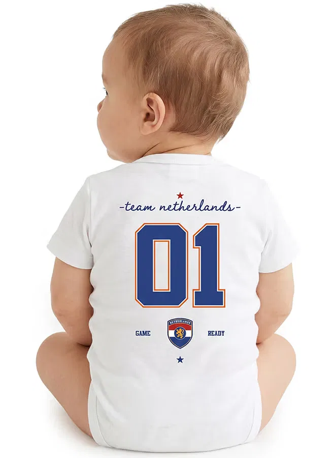 Боди-комбинезон с принтом Little Champion Nurtur, белый — фото 4