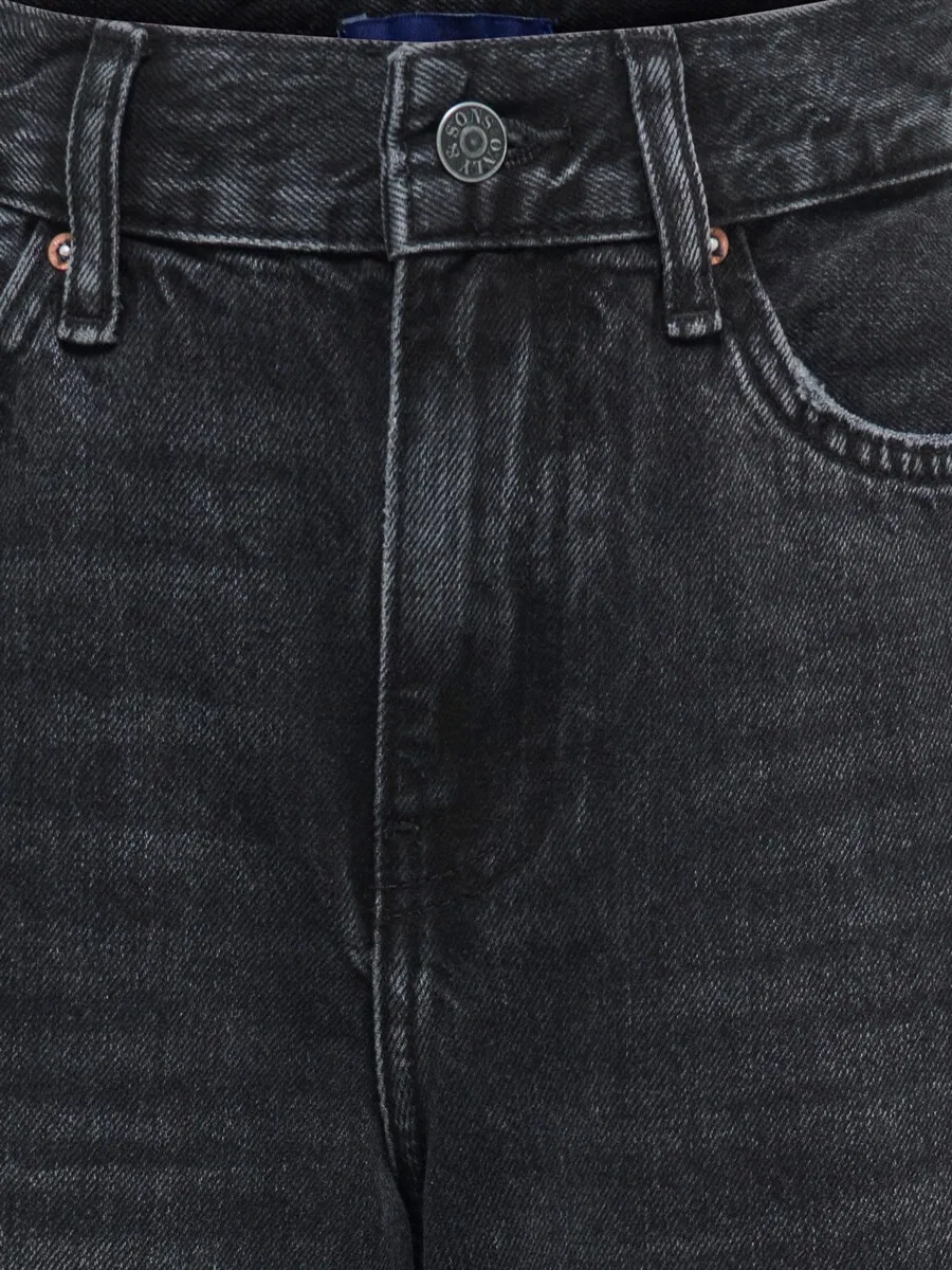 Джинсы Only & Sons Junior Wide leg Jeans 'OSJREMI' из черного денима — фото 4