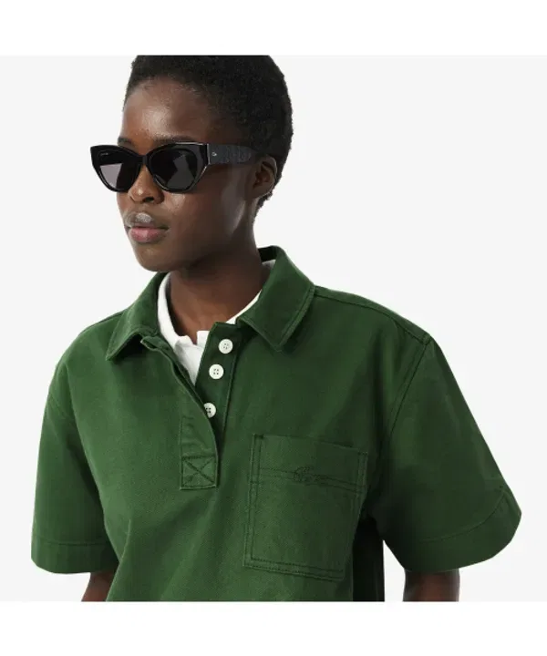 Рубашка поло Lacoste из денима, CF0052-55G 132, цветной — фото 2