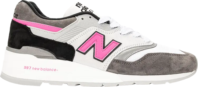 Кроссовки New Balance 997 Made In USA 'Grey Pink', серый — фото 2