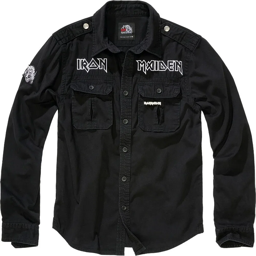 Мужская футболка с длинным рукавом Iron Maiden Brandit, Black