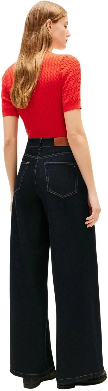 Женские джинсы с широкими штанинами DNM Rinse 70's Wide Leg HW Tommy Hilfiger, Denim (Rinse) — фото 2
