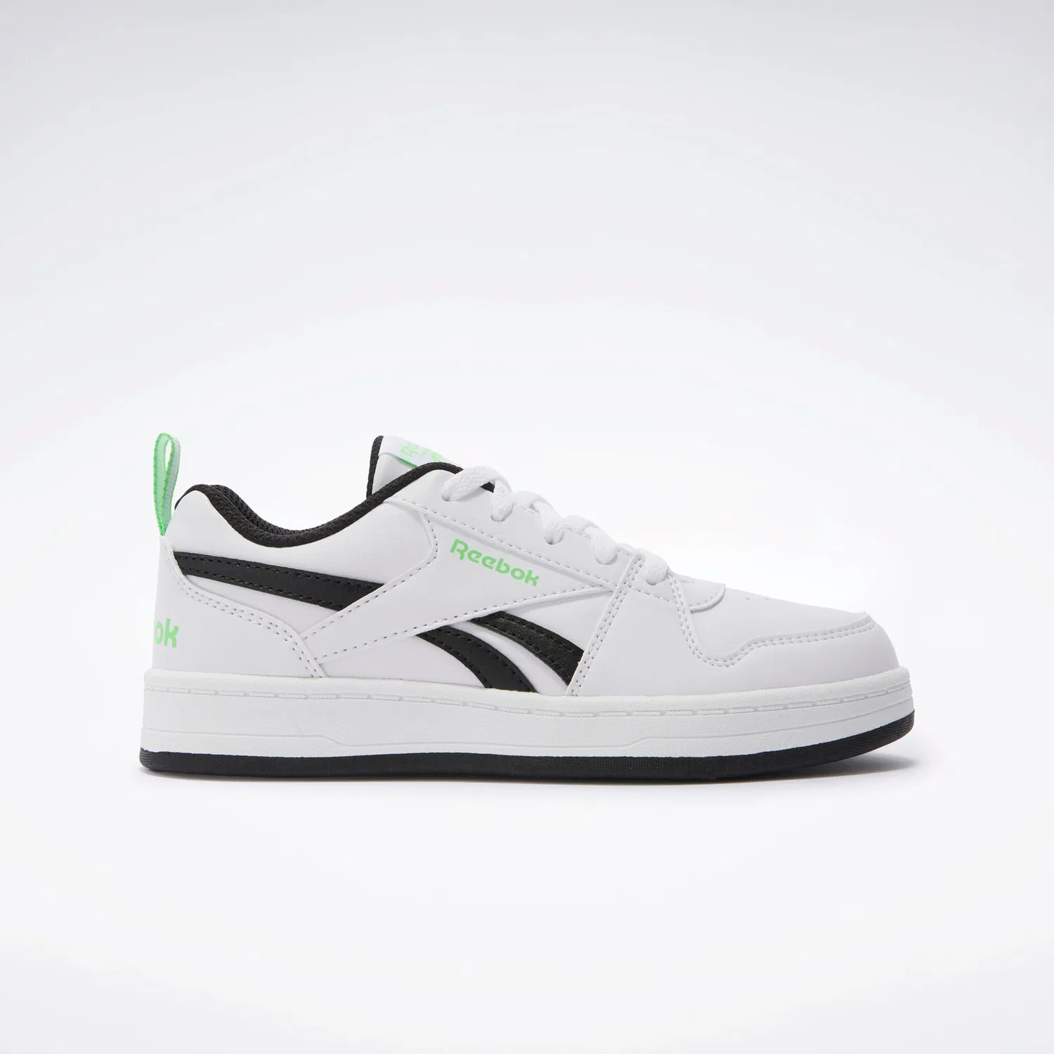 Детские кроссовки с шнуровкой Reebok Royal Prime 2.0 Reebok Classic, White/Black/Solarlime