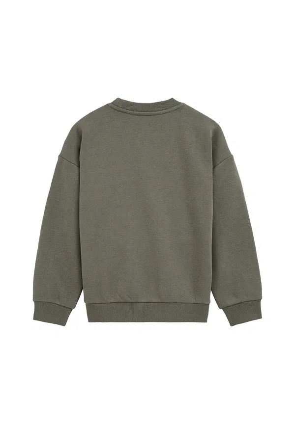 Свитшот хлопковый Sweatshirt We Fashion, Army Green, зеленый — фото 2
