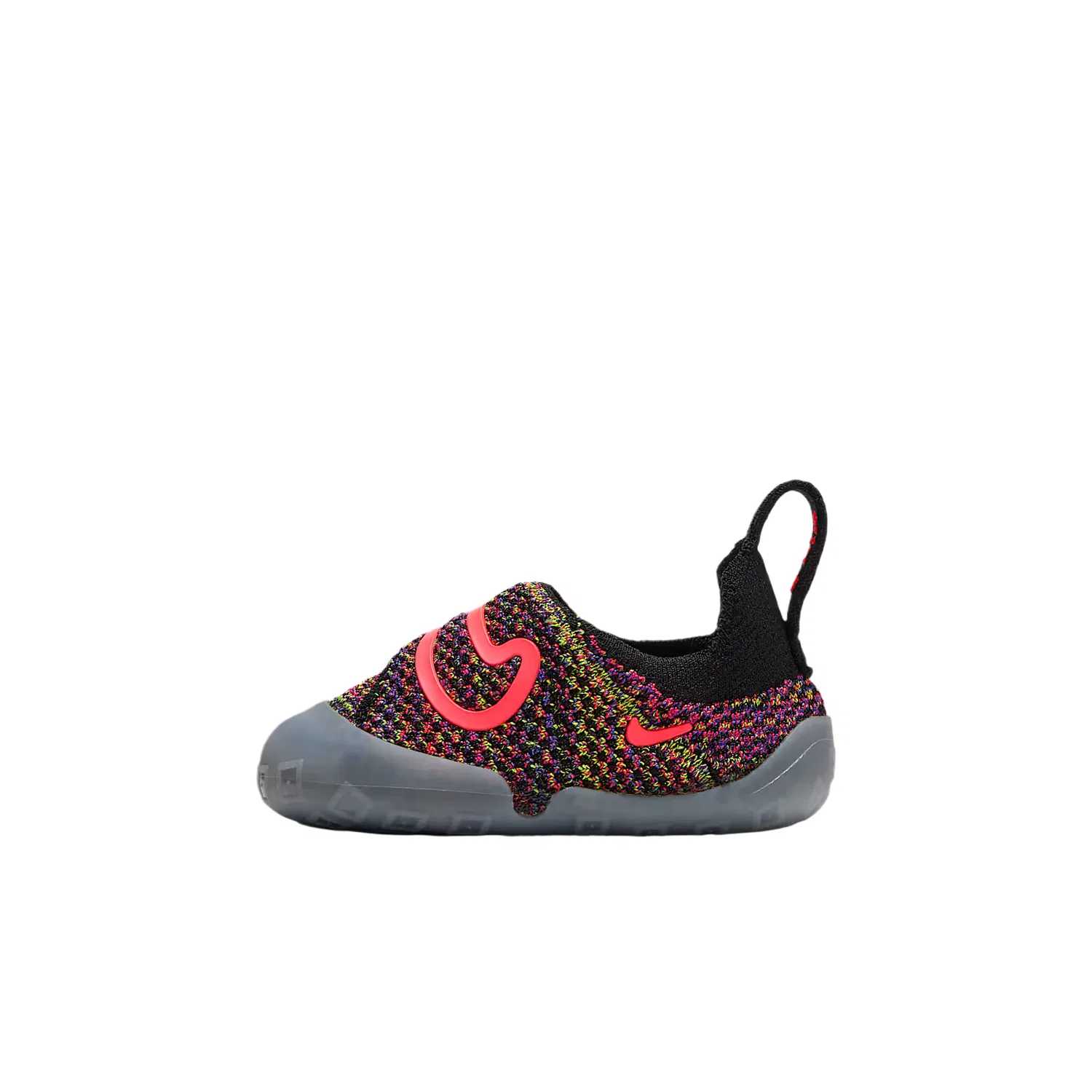 Детские кроссовки Nike Swoosh 1 Baby, Black/Persian Purple/Eye-Catching Lemon/Volcanic Rock Red