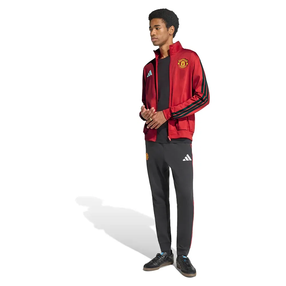 Мужская куртка с воротником-стойкой Manchester United DNA Adidas, Red — фото 4