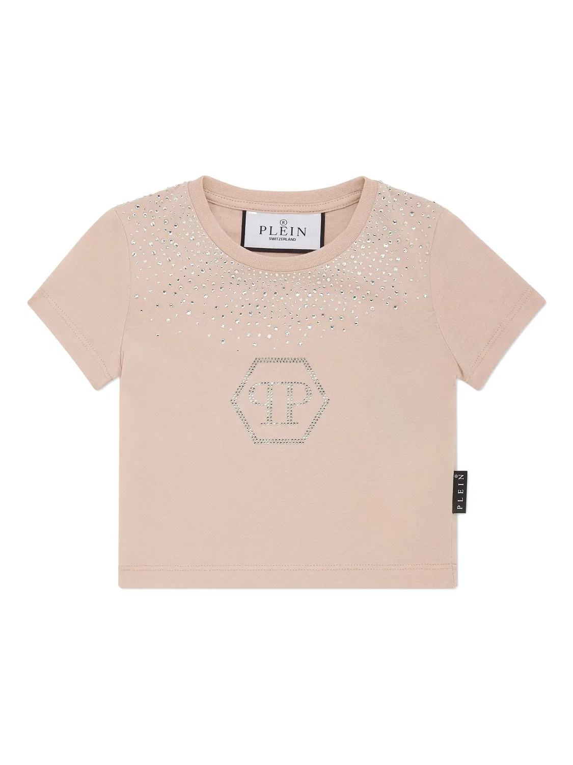 Т cropped-футболка Strass Hexagon Philipp Plein, розовый