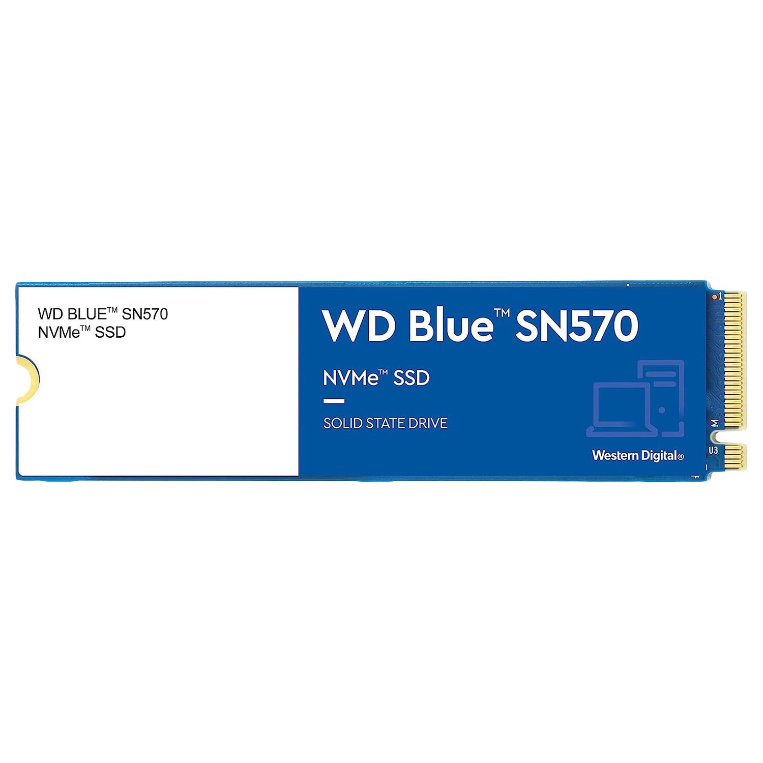 

Внутренний твердотельный накопитель Western Digital WD Blue SN570, WDS100T3B0C, 1Тб, M.2 2280