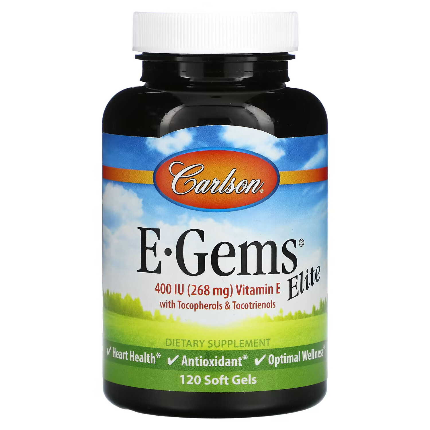

Carlson, E-Gems Elite, витамин E, 268 мг (400 МЕ), 120 мягких таблеток