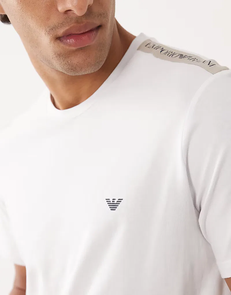 Футболка с логотипом Bodywear Emporio Armani, белый — фото 4