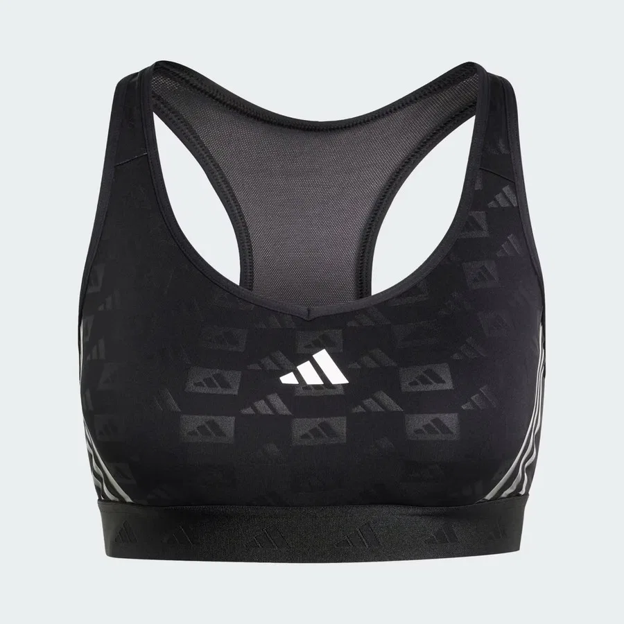 Спортивный бюстгальтер с длинным рукавом Pwr MS Hyglm Q4 adidas, Черный — фото 4