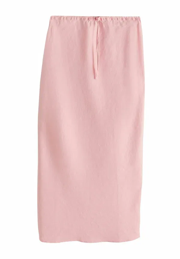 Юбка макси из льна Maxi skirt Next, pale pink, бледно-розовый