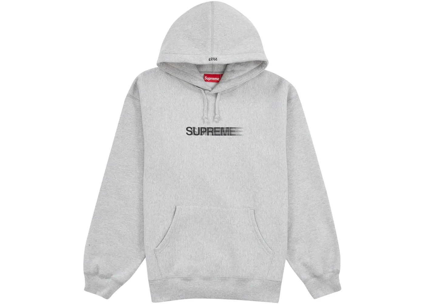 Мужская худи с принтом Motion Logo Supreme, Heather Grey
