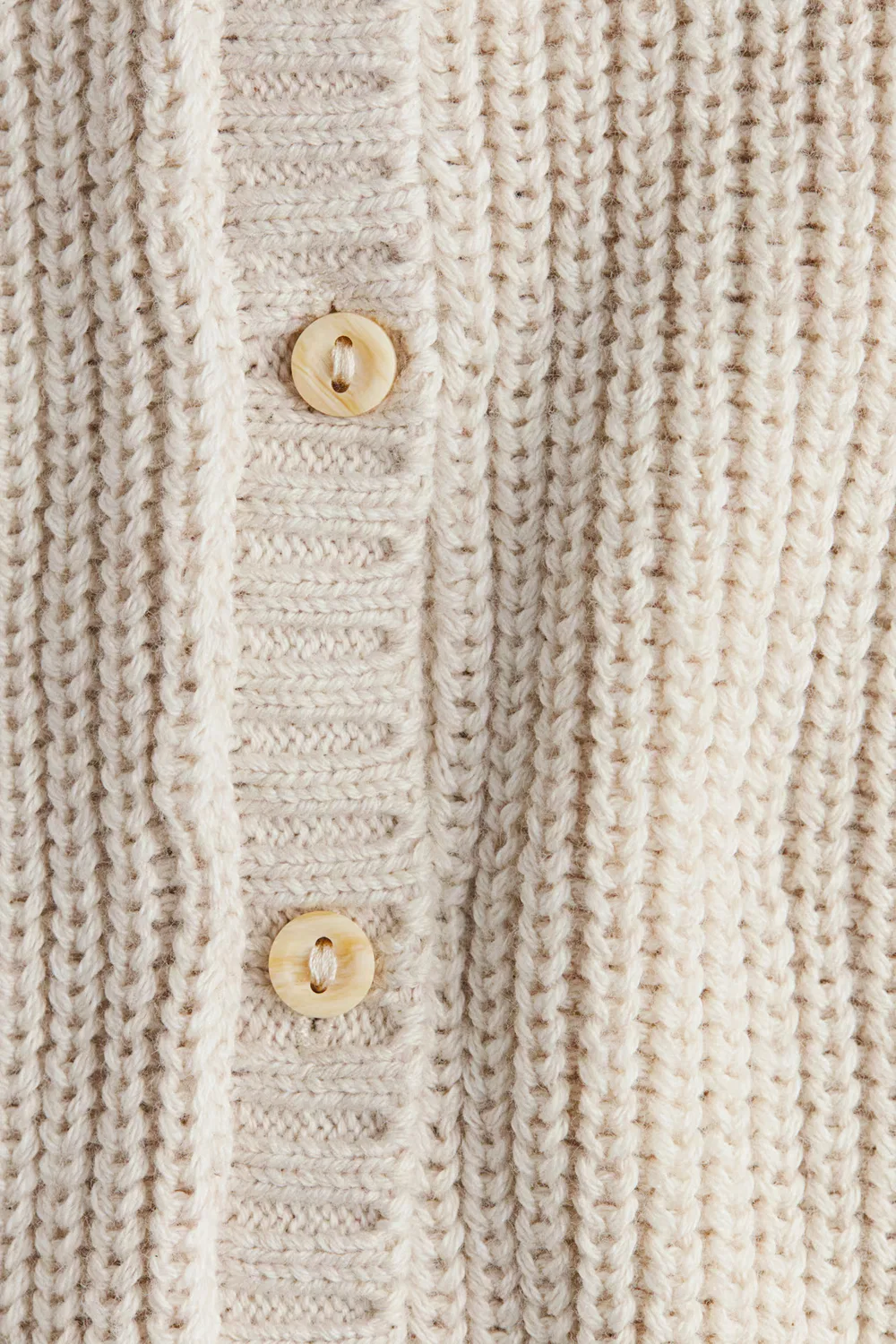 Хлопковый вязаный комбинезон H&M, Hellbeige — фото 2