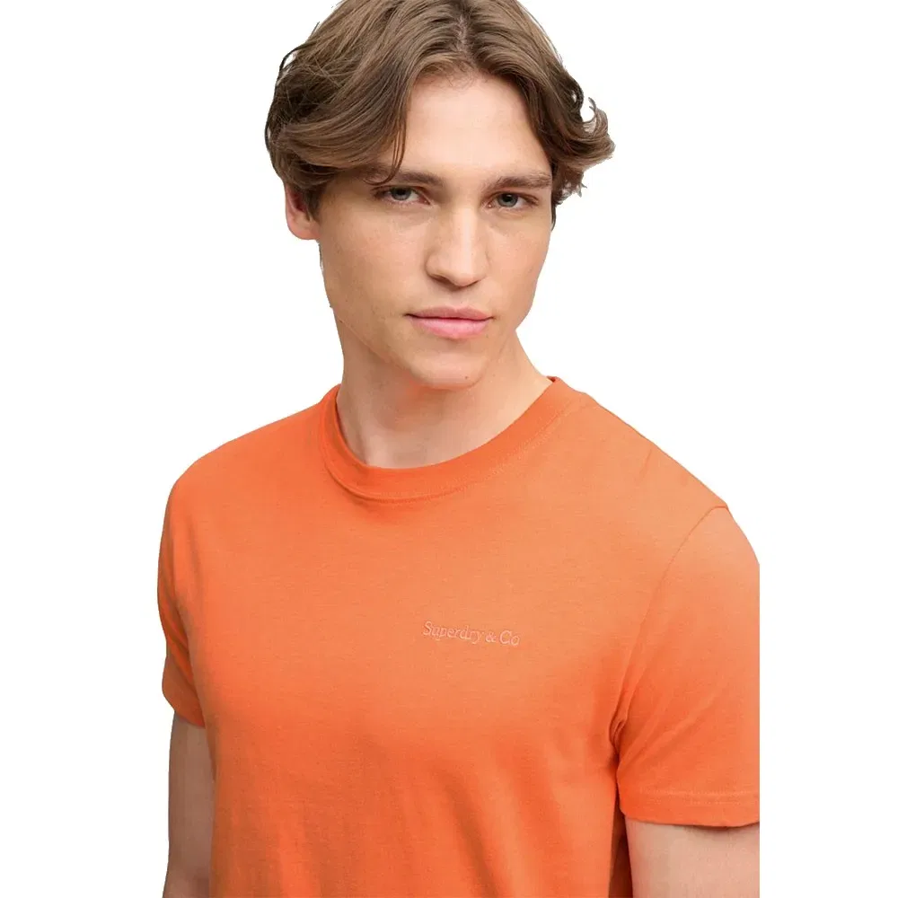 Мужская футболка с коротким рукавом Essential Company Logo Superdry, Orange — фото 4