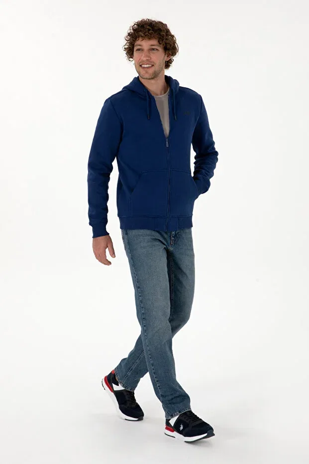Мужской кардиган с длинным рукавом U.S. Polo Assn., Indigo — фото 4