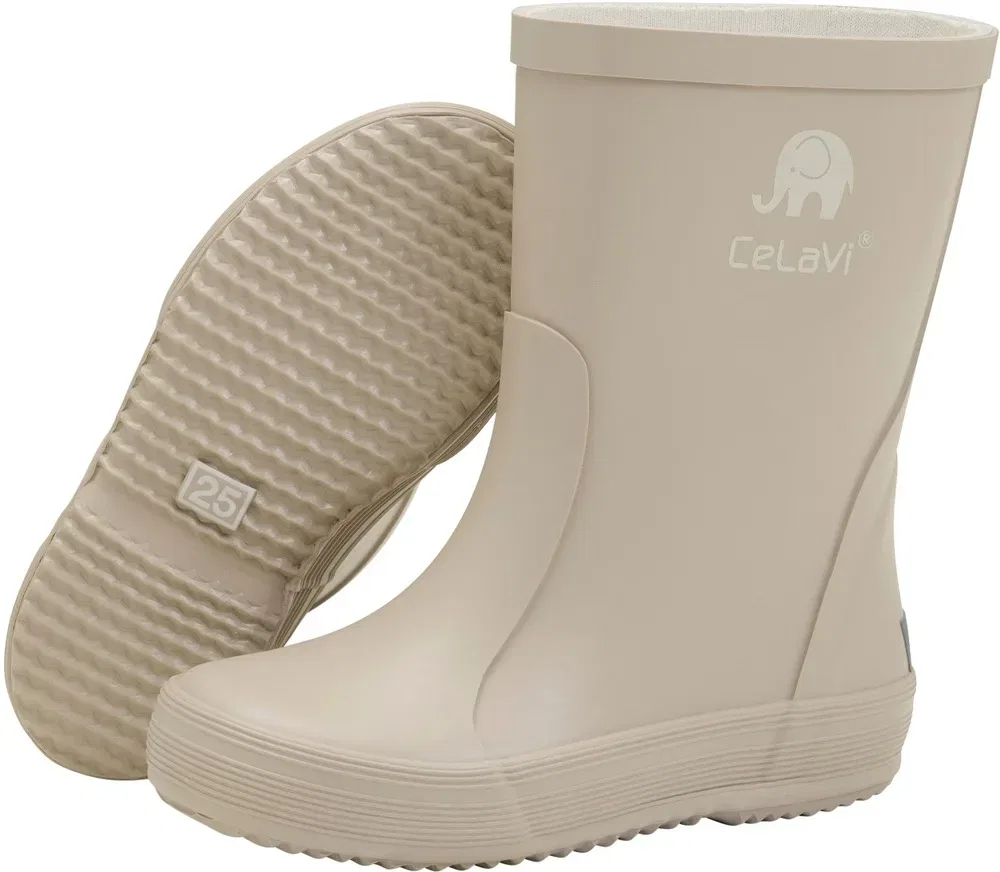 Резиновые сапоги детские Basic Wellies Solid Celavi, белый — фото 3