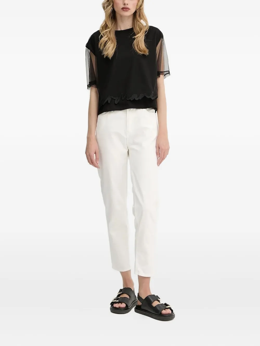 

Укороченные джинсы Armani Exchange, белый